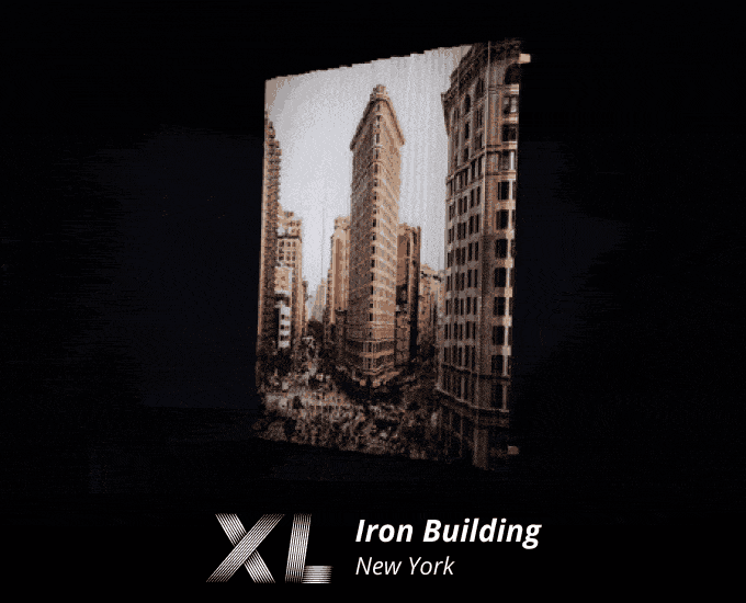 Iron Building New York XL (60x60cm)