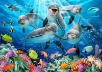 Houten Legpuzzel Gelukkige Dolfijnen 1010 st
