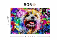 Houten Legpuzzel Popart Yorkshire Terrier 505 st