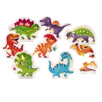 Cubika Puzzles 8 in 1 "Happy dinosaurs"