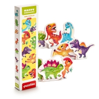 Cubika Puzzles 8 in 1 "Happy dinosaurs"