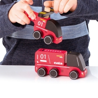 Cubika Wooden vehicle set "Fire fighters"