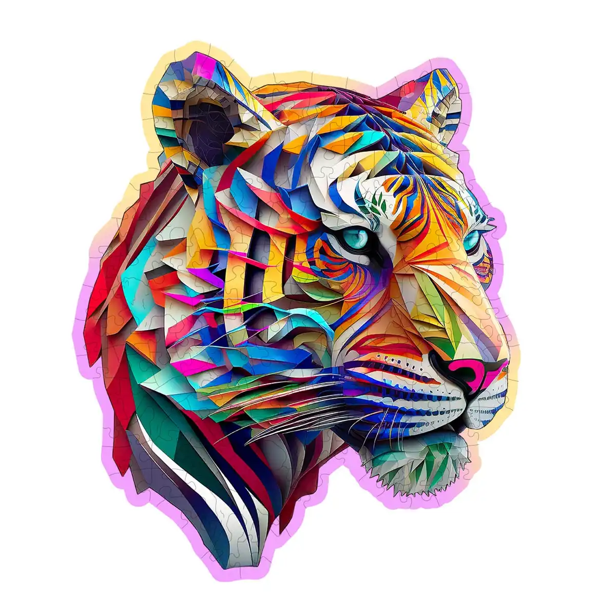 Houten Legpuzzel NEW Colorful Tiger 150 pcs