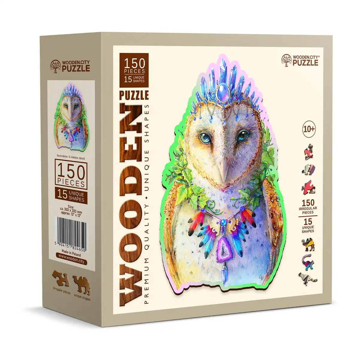 Houten Legpuzzel  Dapper Owl 150 pcs