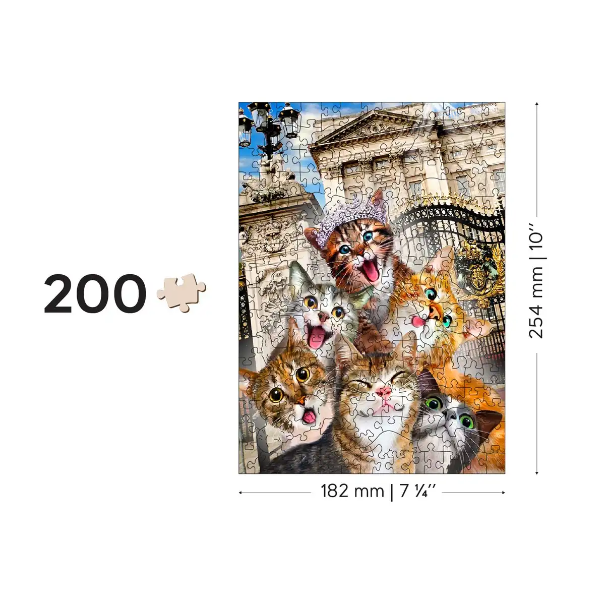 Houten Legpuzzel Kittens in London 200 pcs