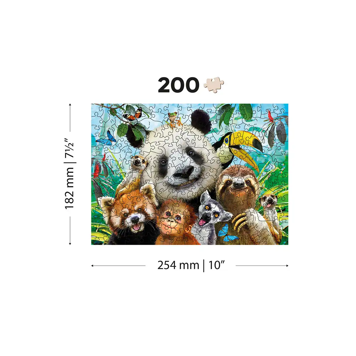 Houten Legpuzzel Welcome to the Jungle 200 pcs