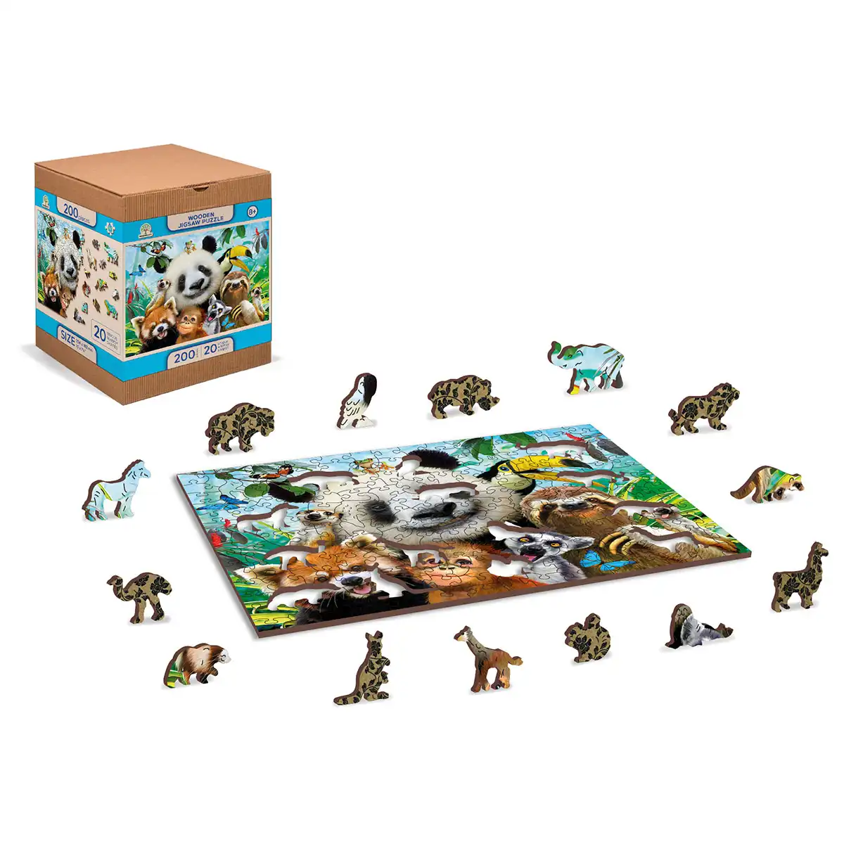 Houten Legpuzzel Welcome to the Jungle 200 pcs