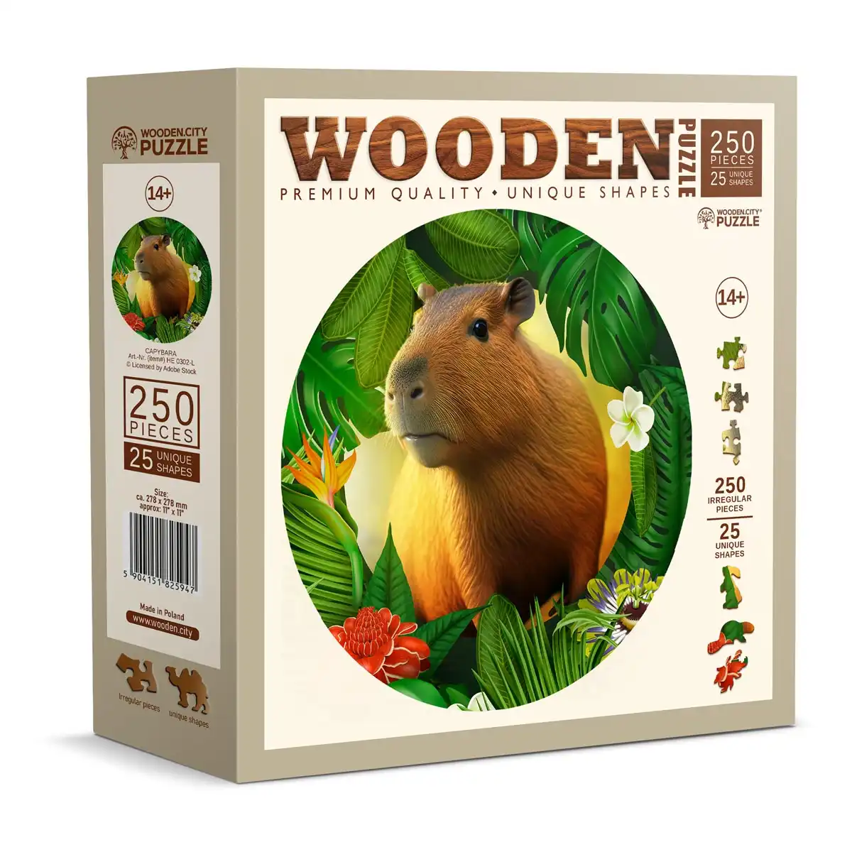 Houten Legpuzzel Capybara 250 pcs