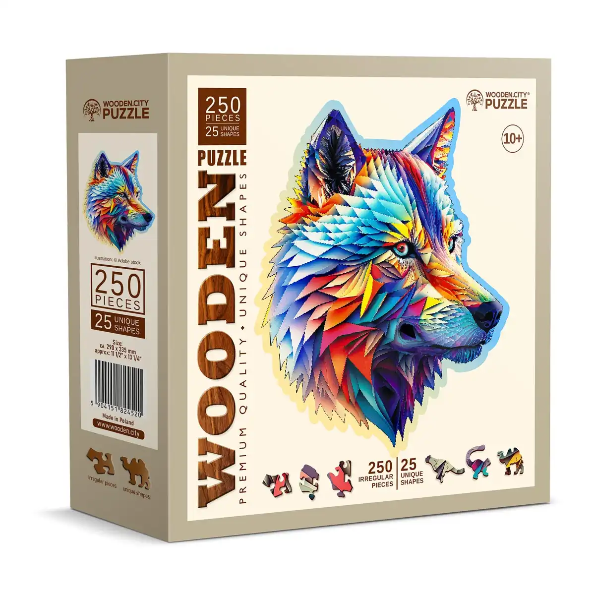 Houten Legpuzzel Classy Wolf 250 pcs