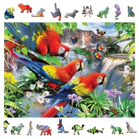 Houten Legpuzzel NEW Parrot Island 505 pcs