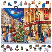Houten Legpuzzel Christmas Street 505 pcs
