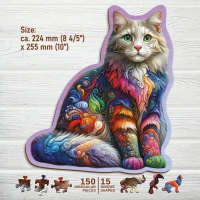 Houten Legpuzzel NEW Soft Cat 150 pcs