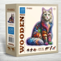 Houten Legpuzzel NEW Soft Cat 150 pcs