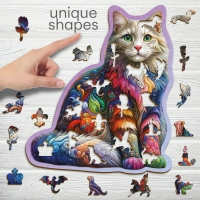 Houten Legpuzzel NEW Soft Cat 150 pcs