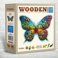 Houten Legpuzzel NEW Colorful Butterfly 150 pcs