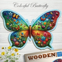 Houten Legpuzzel NEW Colorful Butterfly 150 pcs