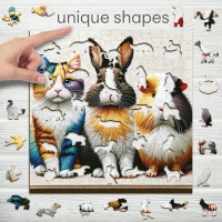 Houten Legpuzzel NEW Cat, Rabbit and Guinea Pig 250 pcs