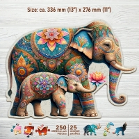 Houten Legpuzzel NEW Fancy Elephants 250 pcs