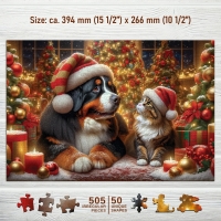 Houten Legpuzzel NEW Dog and Cat 505 pcs