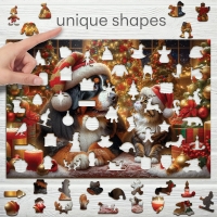 Houten Legpuzzel NEW Dog and Cat 505 pcs