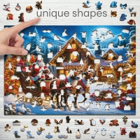 Houten Legpuzzel NEW Santa is coming 1010 pcs