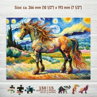 Houten Legpuzzel NEW Modern Horse 150 pcs