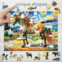 Houten Legpuzzel NEW Modern Horse 150 pcs