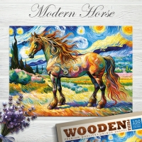 Houten Legpuzzel NEW Modern Horse 150 pcs