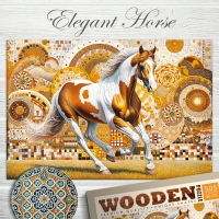 Houten Legpuzzel NEW Elegant Horse 505 pcs