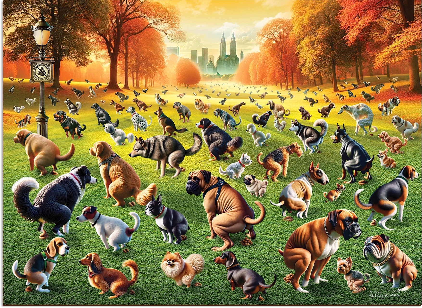 Houten Legpuzzel Puppies Poopies 1010 pcs
